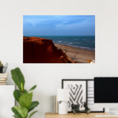 Poster Canoa Quebrada - falésia (Bureau à domicile)