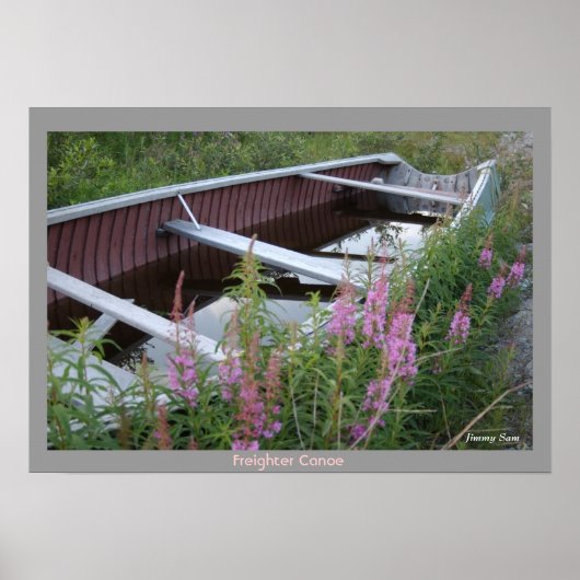 Poster Canoë-cargo cri - Chisasibi Québec (Devant)