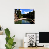 Poster Canoe Meadows Kananaskis Canada Photo (Bureau à domicile)