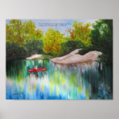 Poster Canoë sur la rivière Withlacoochee (Devant)