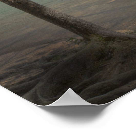 Poster Canoë sur le lac (Coin)