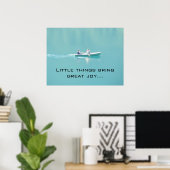 Poster Canoë sur un lac paisible - Dire (Bureau à domicile)