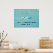 Poster Canoë sur un lac paisible - Dit (Cuisine)