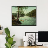 Poster Canoë sur un ruisseau de montagne Adirondack (Bureau à domicile)