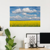 Poster Canola Field & Nuages (Bureau à domicile)