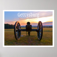 Canon au coucher du soleil, Gettysburg NMP