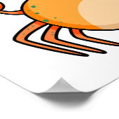 Poster Canon de crabe amusant (Coin)