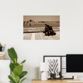 Poster Canon sur l'entrée sépia 1 (Bureau à domicile)