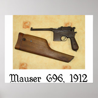 Poster canons classiques - Mauser C96
