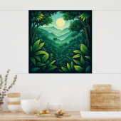 Poster Canopée de la Forêt Tropicale 🌿 (Cuisine)