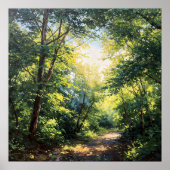 Poster Canopées lumineuses - Art de style illustration pe (Devant)