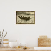 Poster canot de guerre (Cuisine)