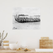 Poster Canot de guerre des Îles Salomon, 1922 (Cuisine)