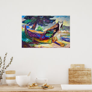 Poster Canot de guerre indien   Emily Carr  