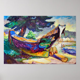 Poster Canot de guerre indien   Emily Carr  