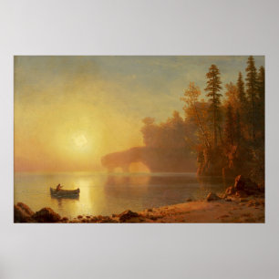 Poster Canot indien par Albert Bierstadt