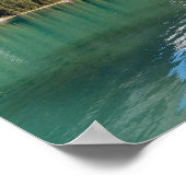 Poster Canot sur le célèbre lac Emerald - Yoho NP, Canada (Coin)