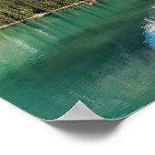 Poster Canot sur le célèbre lac Emerald - Yoho NP, Canada (Coin)