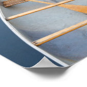 Poster Canot sur le lac au coucher du soleil, Canada (Coin)