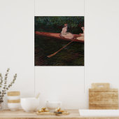 Poster Canot vintage sur l'Epte Claude Monet (Cuisine)