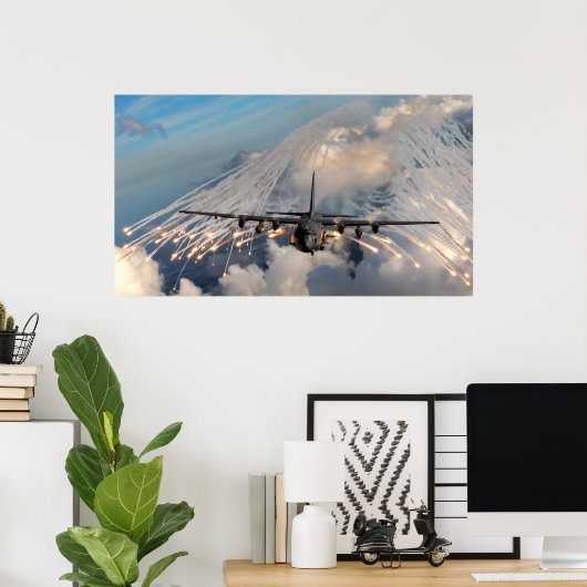 Poster Canotage AC-130U (Bureau à domicile)