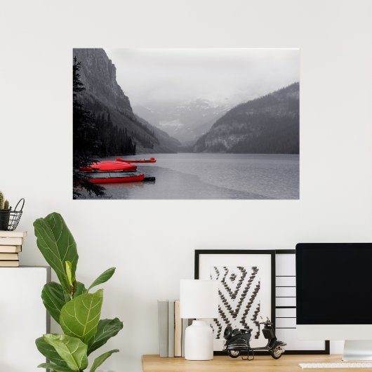 Poster Canots rouges (Bureau à domicile)