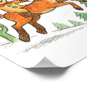 Poster Can't Catch Me Cowboy Gingerbread Man Christmas  (Coin)