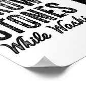 Poster Can't Throw Stones While Washing Feet Motivational (Coin)