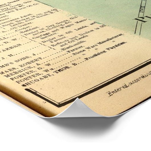 Poster Canton d'Allegheny (Coin)