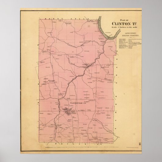 Poster Canton de Clinton (Devant)