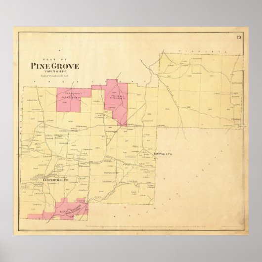 Poster Canton de Pine Grove (Devant)
