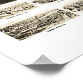 Poster Canton, MA Carte panoramique - 1918 (Coin)