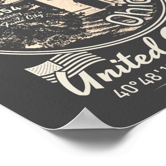 POSTER CANTON - OHIO VINTAGE (Coin)