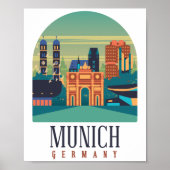 Poster Canvas Allemagne Munich (Devant)