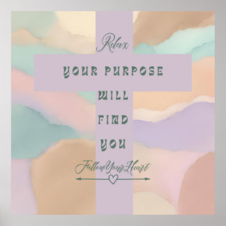 Poster Canvas croisés de la motivation chrétienne Imprime