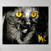 Poster Canvas de chat singe en édition limitée (Devant)