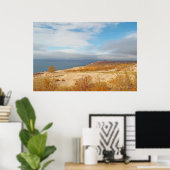 POSTER CANVAS GLOSS / DORMIR DUNES D'OURS / LAC, DUNES, S (Bureau à domicile)