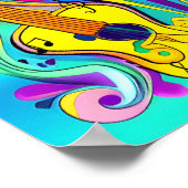 POSTER CANVAS GLOSSÉS DE GUITARS (Coin)