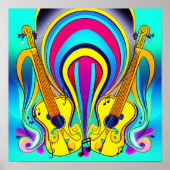 POSTER CANVAS GLOSSÉS DE GUITARS (Devant)