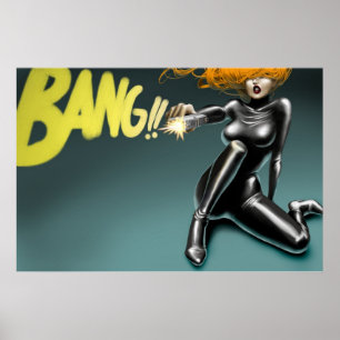 POSTER/CANVAS PRINT. Mijn baby schoot me neer Poster