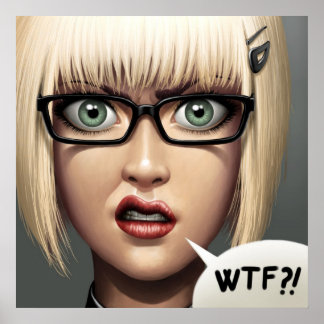 POSTER/CANVAS PRINT ・ wtf!