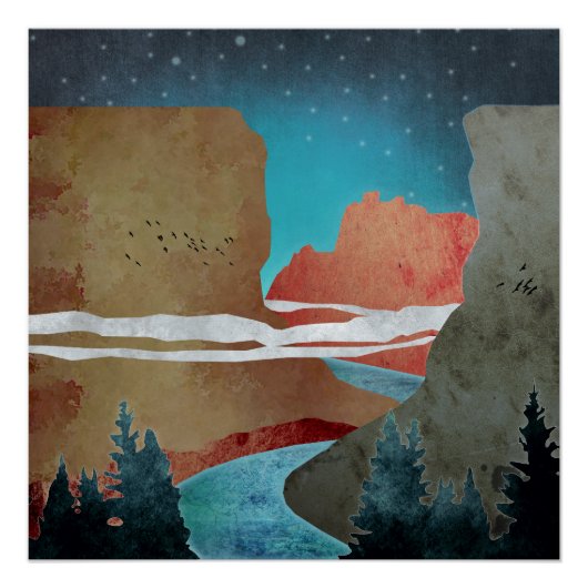 Poster Canyon Birds (Devant)