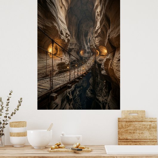 Poster Canyon Bridge Cave Adventure Path (Cuisine)