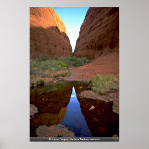 Poster Canyon de Katajutta, territoire du nord, Australie
