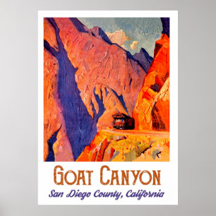 Poster Canyon de la Chèvre, San Diego, Californie