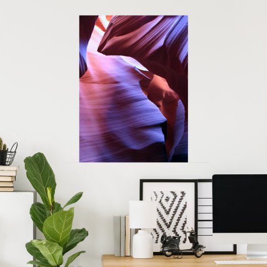 Poster Canyon de Lower Antelope (Bureau à domicile)