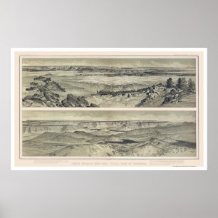 Poster Canyon grand de la copie 1882 de Mt. Trumbull