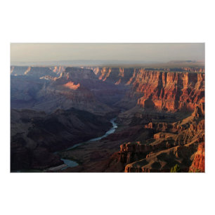 Poster Canyon grand et fleuve Colorado en Arizona