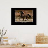 Poster CANYON MUSTANG Horse Conservation Art Print (Cuisine)