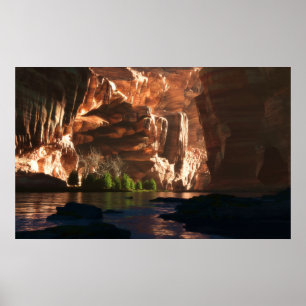 Poster Canyon peint